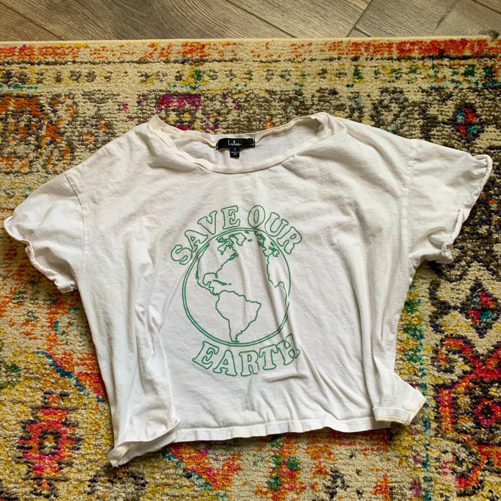 Lulu’s ‘Save our earth’ t shirt